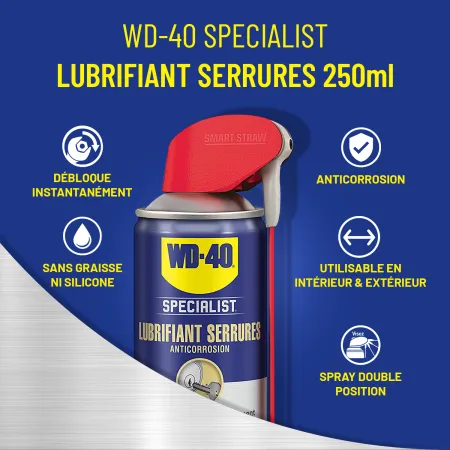 Lubrifiant Serrures WD-40 Specialist 250 ml